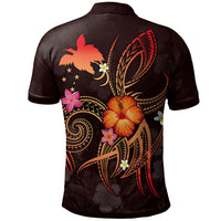 Papua New Guinea Polynesian Polo Shirt Legend of Papua New Guinea (Red) - Polynesian Pride