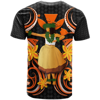 Hawaii Hula Girl Floral T Shirt LT12 - Polynesian Pride