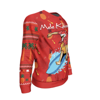 Hawaii Christmas Sweatshirt - Santa Claus Surfing Hawaiian Sweatshirt - Polynesian Pride