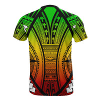 Hawaii All Over T Shirt Hawaii Polynesian Tattoo Reggae Color - Polynesian Pride