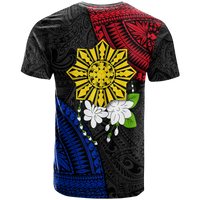 Custom Philippines Sampaguita Filipino Sun T Shirt LT12 - Polynesian Pride