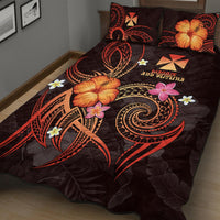 Wallis and Futuna Polynesian Quilt Bed Set - Legend of Wallis and Futuna (Red) - Polynesian Pride
