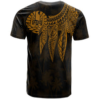 Tahiti T Shirt Polynesian Wings (Golden) - Polynesian Pride