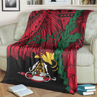 Papua New Guinea East Sepik Province Polynesian Blanket - Tribal Wave Tattoo - Polynesian Pride