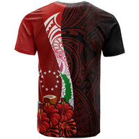 Pohnpei Micronesia T Shirt Coat Of Arm With Hibiscus - Polynesian Pride