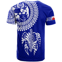 Tonga T Shirt Tongan Blue Turtle LT12 - Polynesian Pride
