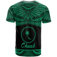 Chuuk Polynesian Custom T Shirt Chuuk Pride Green Version - Polynesian Pride
