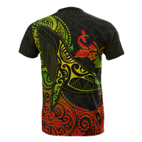 Hawaii T Shirt Polynesian Humpback Whale Hibiscus - Polynesian Pride