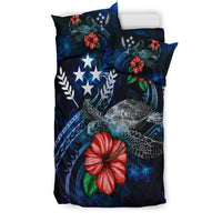 Kosrae Micronesia Bedding Set - Blue Turtle Hibiscus - Polynesian Pride