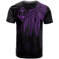 Guam T Shirt Polynesian Wings (Purple) - Polynesian Pride
