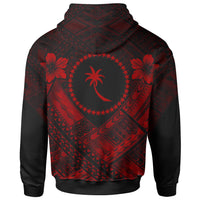 Chuuk Polynesian Hoodie Chuuk Red Seal Camisole Hibiscus Style - Polynesian Pride