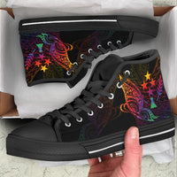 Kosrae State High Top - Butterfly Polynesian Style - Polynesian Pride