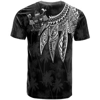 Fiji Custom T Shirt Polynesian Wings (White) - Polynesian Pride
