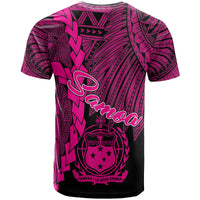 Samoa Polynesian Custom T Shirt Tribal Wave Tattoo Pink - Polynesian Pride