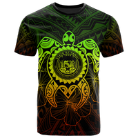Hawaii Polynesian T Shirt Vintage Polynesian Turtle (Reggae) Unisex Art - Polynesian Pride
