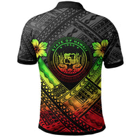 Hawaii Polo Shirt Reggae Seal Polynesian Patterns - Polynesian Pride