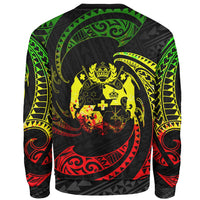 Tonga Polynesian Sweater - Reggae Tribal Wave - Polynesian Pride