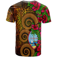 Guam Polynesian T Shirt Hibiscus Vintage - Polynesian Pride