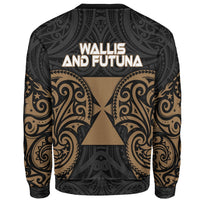 Wallis and Futuna Polynesian Custom Personalised Sweater - Spirit Style Gold - Polynesian Pride