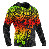 Hoodie Polynesian Reggae Turtle - Polynesian Pride