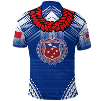 Toa Samoa Rugby Ula Fala Art Polo Shirt LT12 - Polynesian Pride