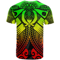 Pohnpei Custom T Shirt Reggae Seal with Polynesian Tattoo - Polynesian Pride