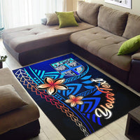 Fiji Custom Personalised Area Rug - Vintage Tribal Mountain - Polynesian Pride