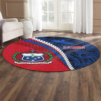 Samoa Polynesian Round Carpet Quotes LT13 - Polynesian Pride