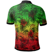 Polynesian Polo Shirt Reggae Hibiscus Patterns - Polynesian Pride