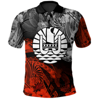 Tahiti Polynesian Polo Shirt Vintage Polynesian Turtle Unisex Black - Polynesian Pride