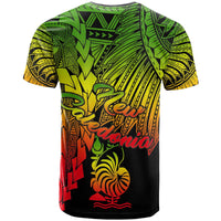 New Caledonia Polynesian T Shirt Tribal Wave Tattoo Reggae - Polynesian Pride