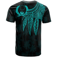 Pohnpei Custom T Shirt Polynesian Wings (Turquoise) - Polynesian Pride