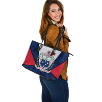 Samoa Polynesian Leather Tote Bag - Legend of Samoa - Polynesian Pride