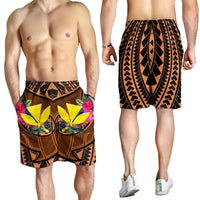 Hawaii Kanaka Maoli Men's Short - Polynesian Hook And Hibiscus - Polynesian Pride