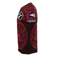 American Samoa Pride T Shirt American Samoa Flag Seal (Red) - Polynesian Pride