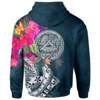 American Samoa Custom Hoodie Summer Vibes - Polynesian Pride