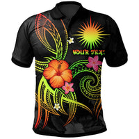 Marshall Islands Polynesian Custom Polo Legend of Marshall Islands (Reggae) Unisex Reggae - Polynesian Pride