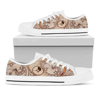 Yap Low Top Shoes - Hibiscus Flowers Vintage Style - Polynesian Pride