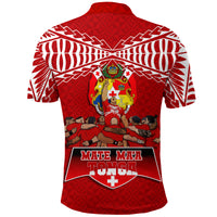 Mate Maa Tonga Sipi Tau Polo Shirt LT12 - Polynesian Pride