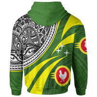 American Samoa Polynesian Zip up Hoodie Manua Floral Pattern - Polynesian Pride