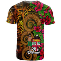 Fiji Polynesian Custom T Shirt Hibiscus Vintage - Polynesian Pride