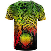 Northern Mariana Islands Polynesian T Shirt Tribal Wave Tattoo Reggae - Polynesian Pride