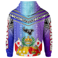 Tonga Polynesian Zip up Hoodie Colorful Style - Polynesian Pride
