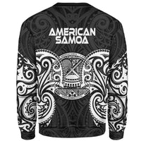 American Samoa Polynesian Sweater - Spirit Style White - Polynesian Pride