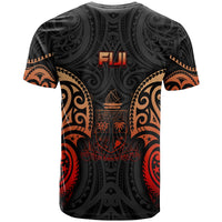 Fiji Polynesian Custom T Shirt Spirit Red Version - Polynesian Pride