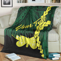 Papua New Guinea Oro Province Polynesian Custom Personalised Blanket - Tribal Wave Tattoo - Polynesian Pride