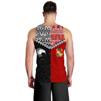 Tonga Combine New Zealand Maori Aotearoa Heritage Men Tank Top - LT12 - Polynesian Pride