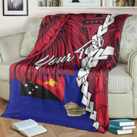 Papua New Guinea West New Britain Province Polynesian Custom Personalised Blanket - Tribal Wave Tattoo - Polynesian Pride