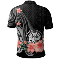 Federated States of Micronesia Custom Polo Shirt Polynesian Hibiscus Pattern Style - Polynesian Pride