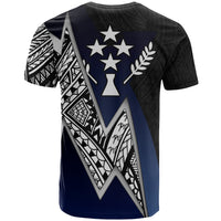 Kosrae Micronesian Custom T Shirt Blue Lighting Piece - Polynesian Pride